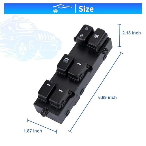 Upgrade Power Window Master Switch Left Driver Side 93570-2T500 for 2014-2015