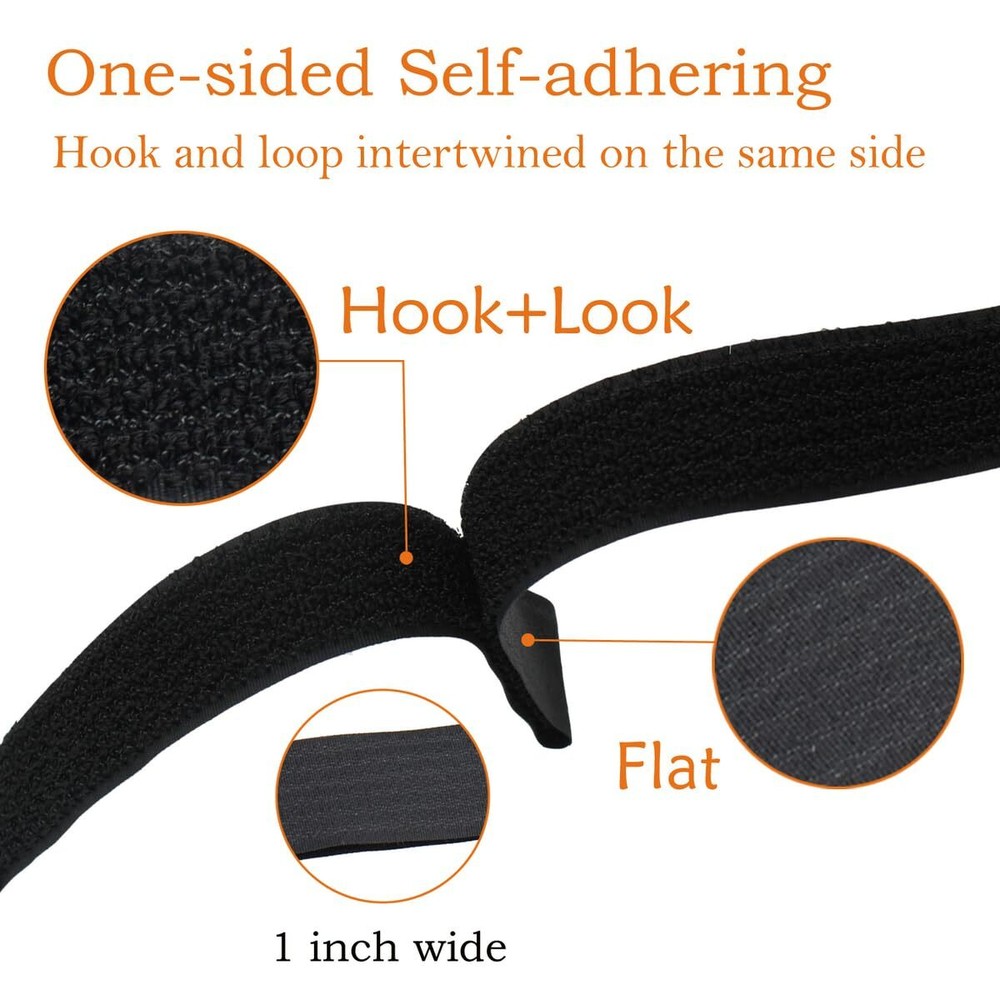 20Ft Hook and Loop Straps Reusable Cable Ties Cinch Straps with Buckles