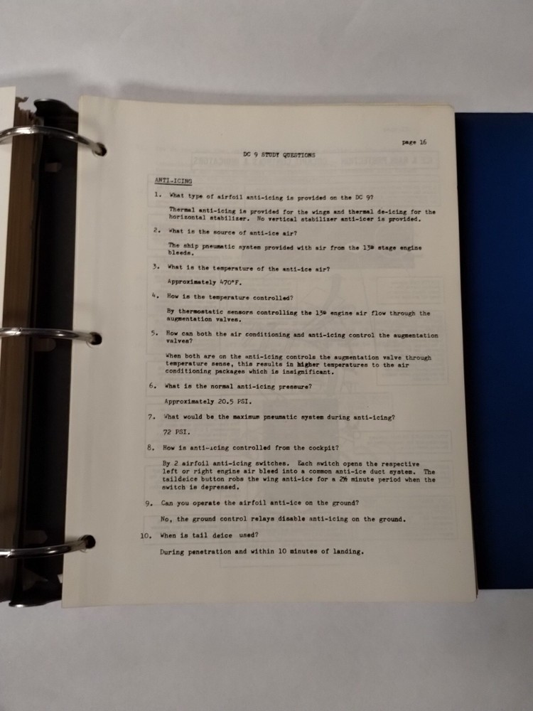 Douglas DC-9 JT8D Maintenance Training Manual for Technicians