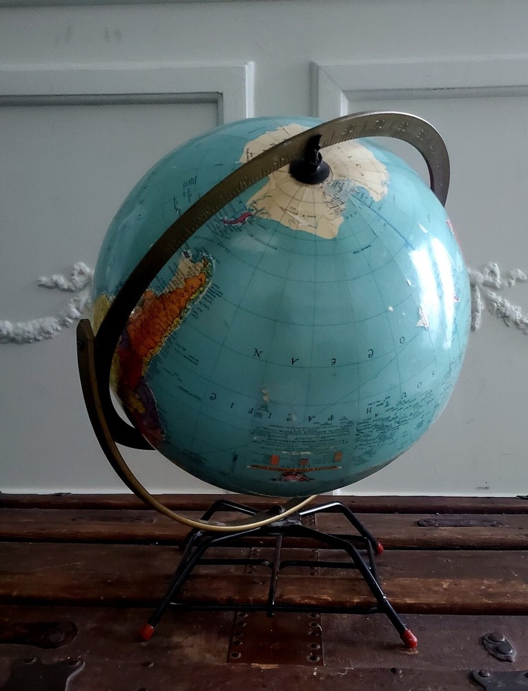 Vintage 50's Repolge Reference Globe
