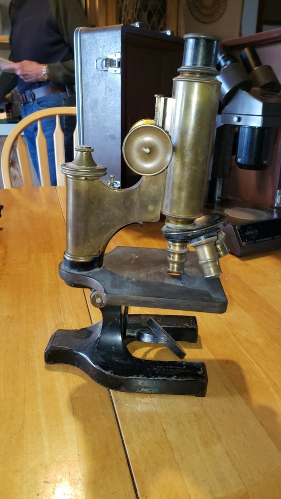 Spencer vintage brass microscope
