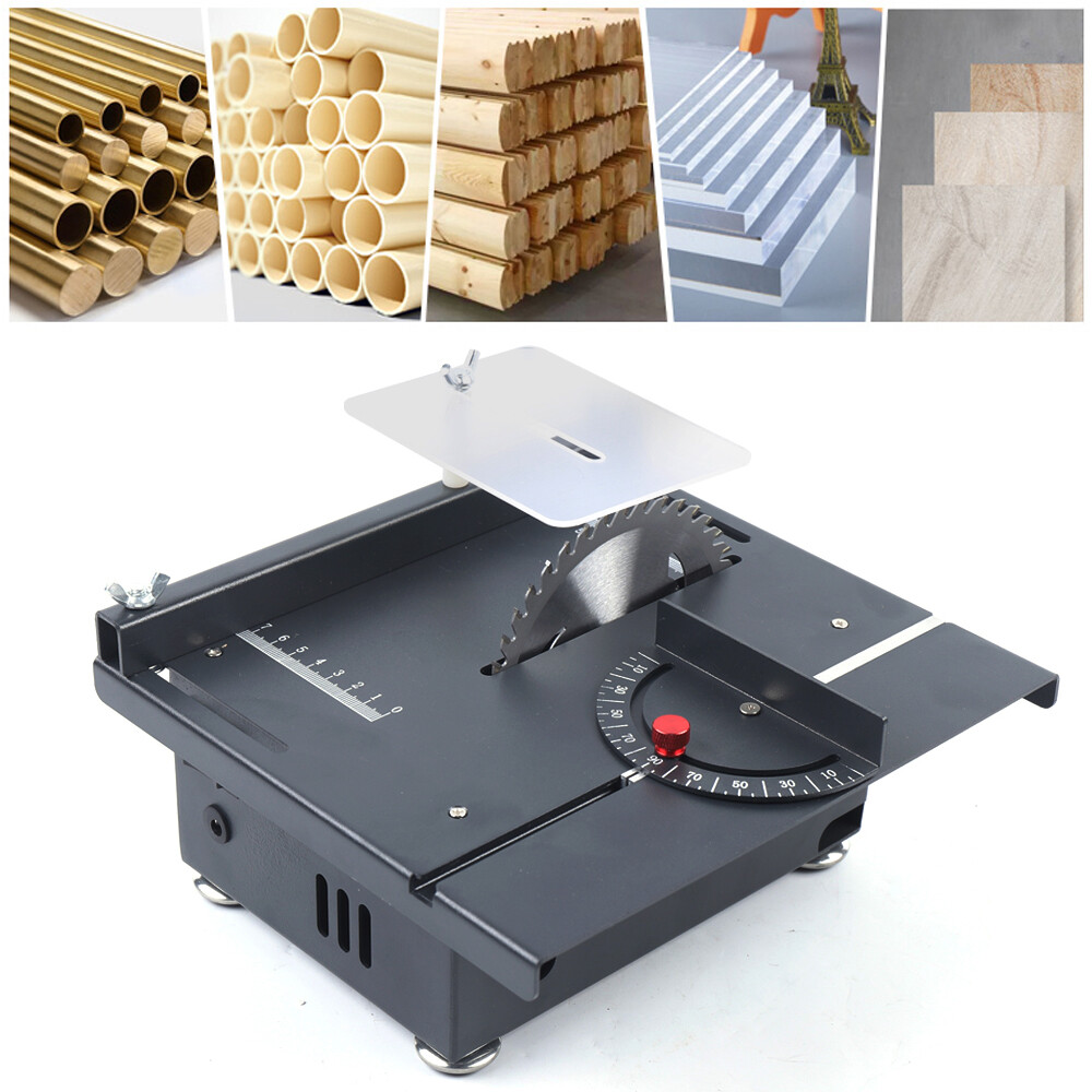 Portable Compact Mini Table Saw DIY Projects Work Shop Cutting Tool