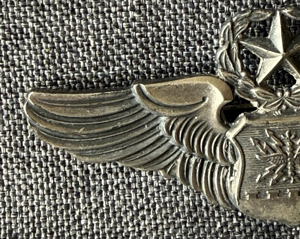 Vintage Sterling US Air Force Command Pilot Master Navigator Observer Wings