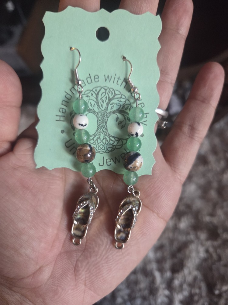 Handmade Multistone Beaded Summer Earrings