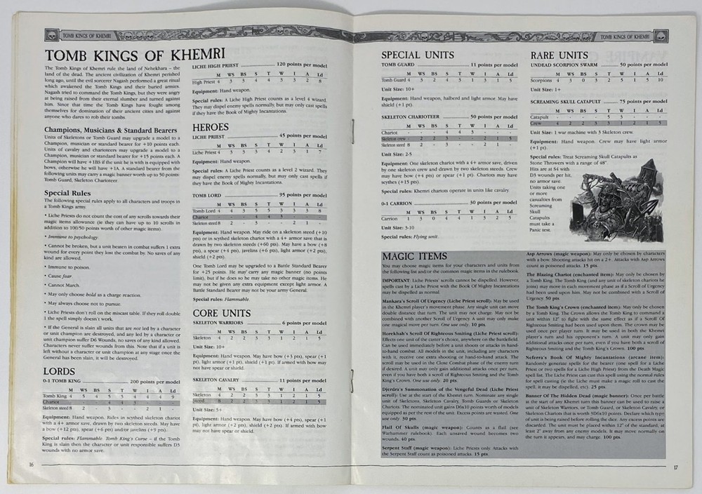 Games Workshop Warhammer: Ravening Hordes (2000) with Playsheet Insert - Damaged