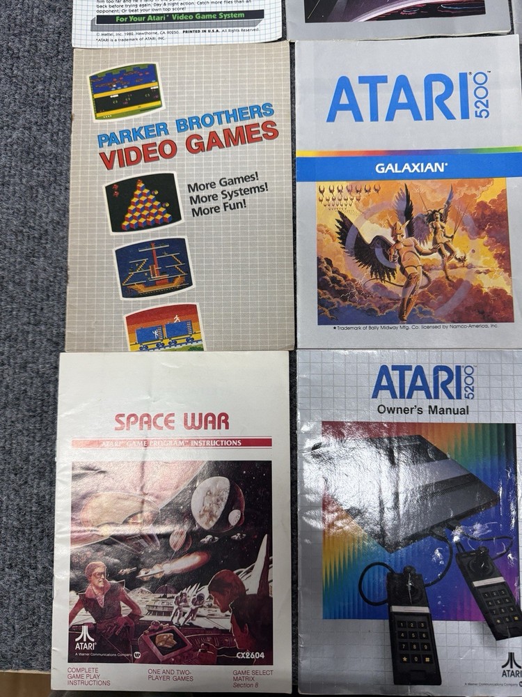 ATARI MANUALS OEM AUTHENTIC - BUY MORE & SAVE! 💲🤑🤑💸💰