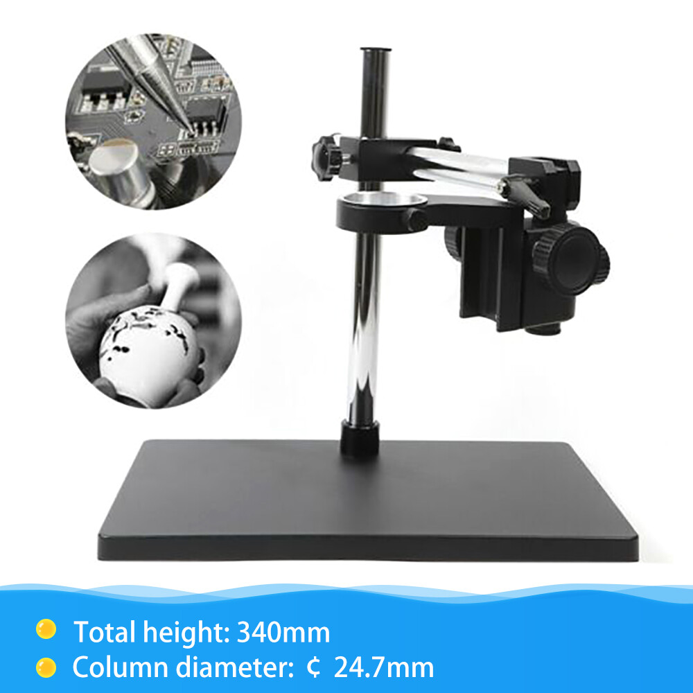 Adjustable Microscope Boom Stand Heavy Duty Large Stereo Arm Table Stand Holder