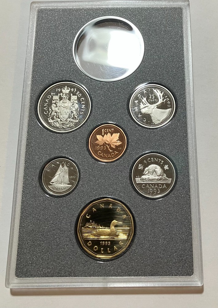1993 Canada Royal Canadian Mint Proof set- Missing silver dollar