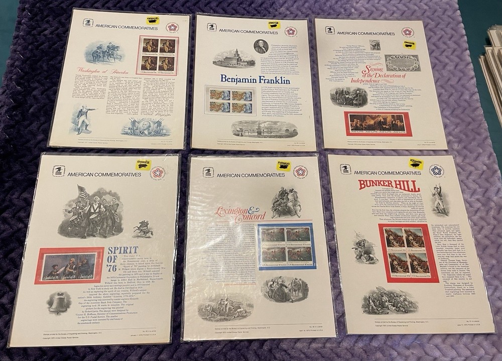 U.S. 12 War/political History Postage Stamp Commemorative Pages
