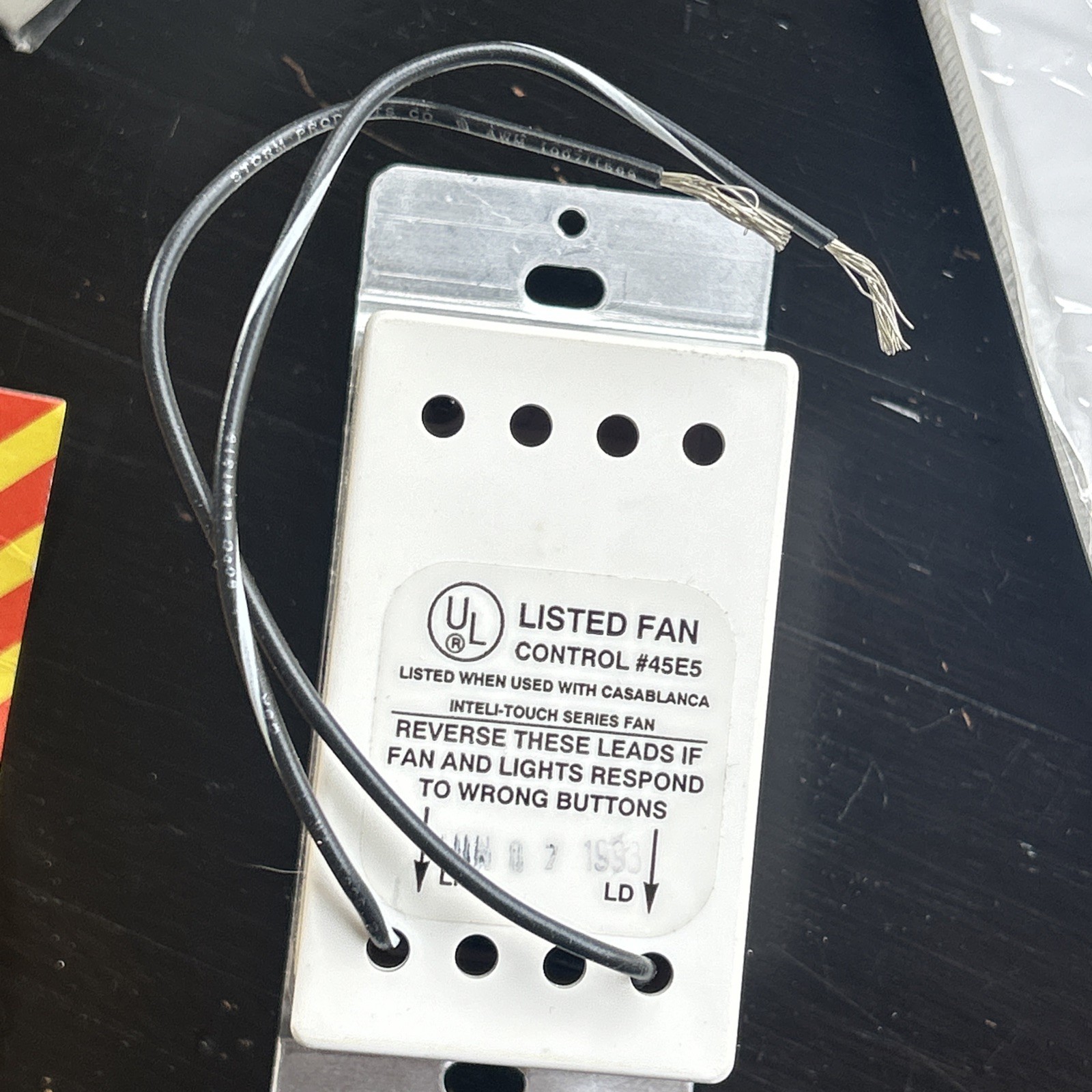 Casablanca W-11 Inteli Touch Ceiling Fan Wall Control Switch Snow White