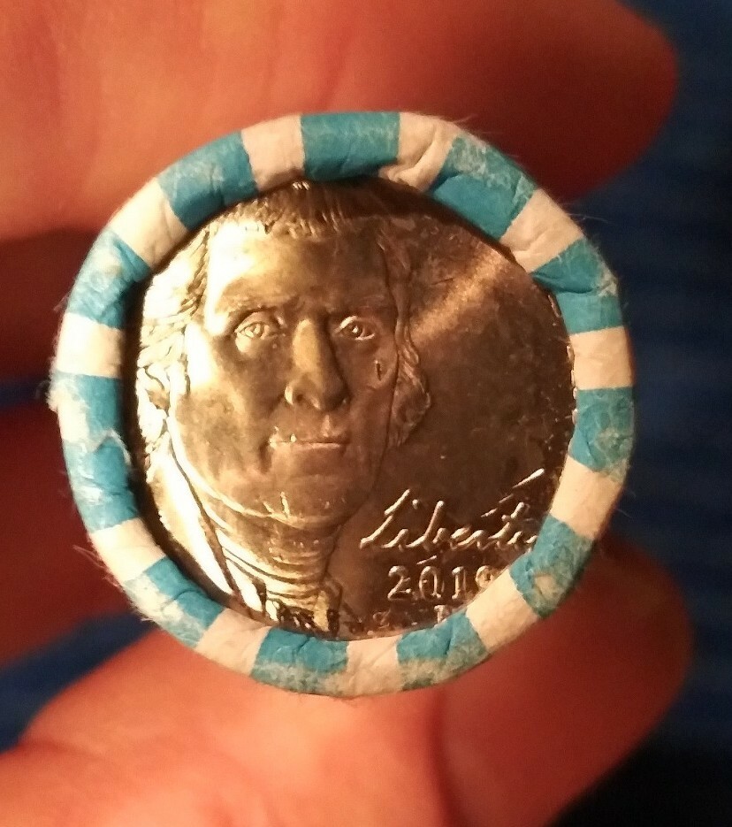 2019 P JEFFERSON NICKEL ROLL ********** Error enders **********