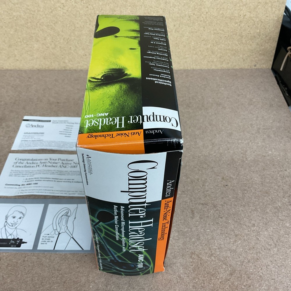 Computer Headset ANC 100 Anti-Noise Technology By Andrea