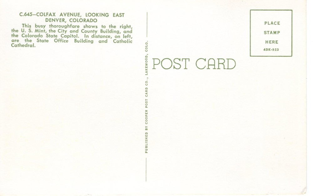 DENVER U.S. MINT, DENVER, CO - PC3698