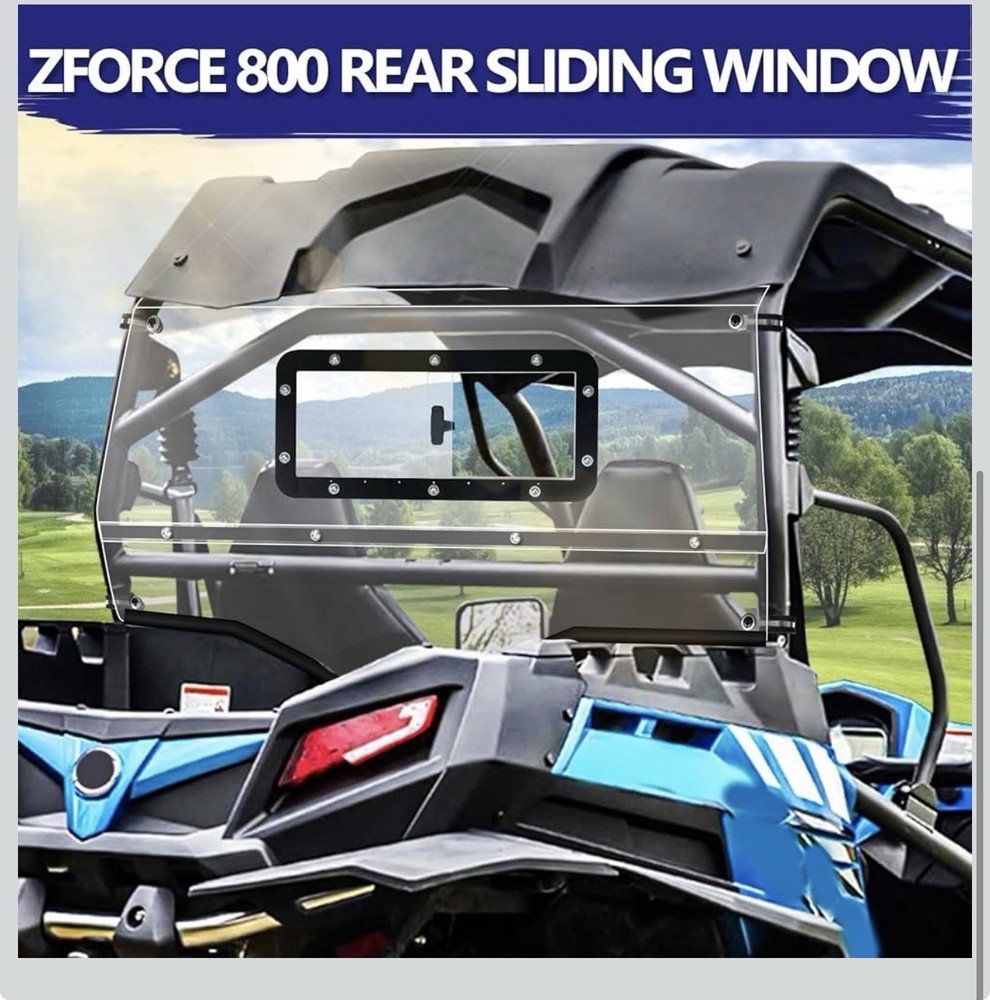 ZFORCE 800 Rear Windshield Vent Back Window Compatible with CFMOTO ZFORCE 800