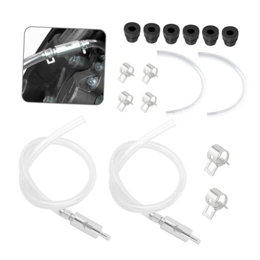 2Set Brake Bleeder Kit,Brake Fluid Bleeder Kit Includes 4PCS Brake 2PCS