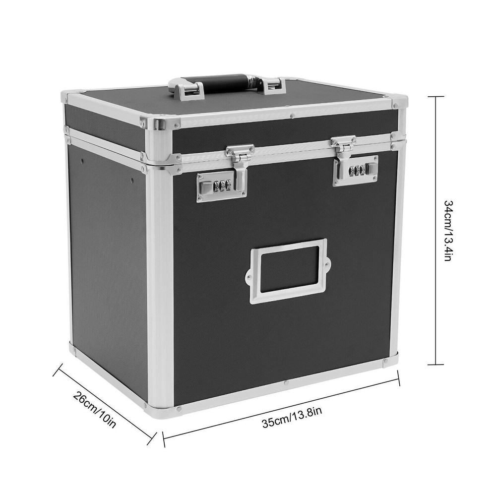 Fireproof Document File Organizer Box Storage Filing Cabinet Safe Portable Box