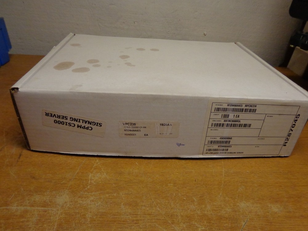 NEW (open box) Nortel NTDW66AAE5 CPPM Server Card CS 1000 CP-PM