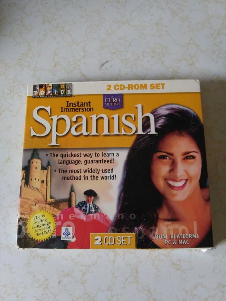 Instant Immersion Spanish, 2 CD Rom Set, PC & Mac