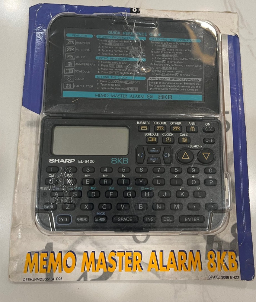 Sharp EL-6420 Electric Organizer 8KB