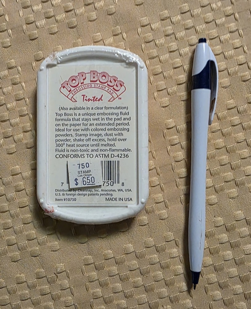 Top Brass Embossing Sealed Stamp Pad