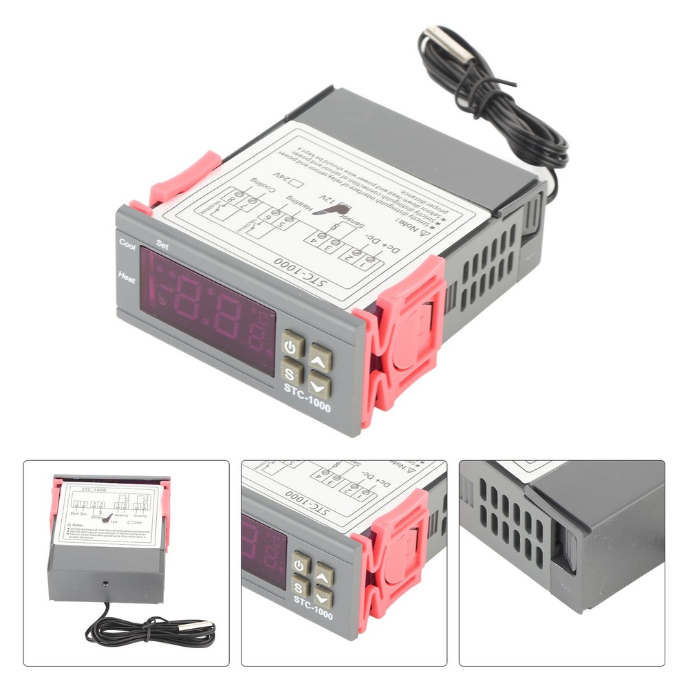 Digital Temperature Controller With Sensor STC-1000 Accurate Cooling And Hea