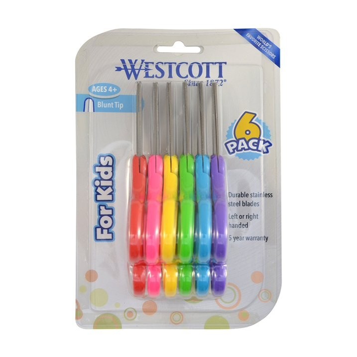 Westcott 36pc 5" Blunt Tip Kid Scissors Free Shipping