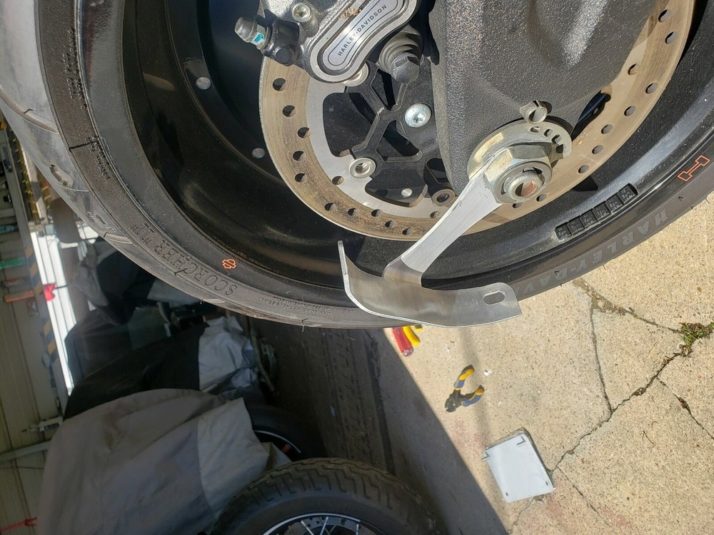 Rolled Vertical License Plate Relocation Holder Bracket for Cafe Racer Custom