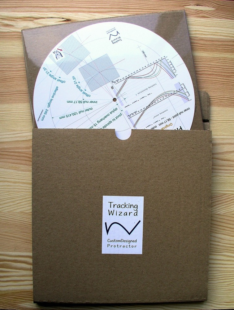 Thorens TP50 & TP90 Custom Designed Tonearm Cartridge Alignment Protractor