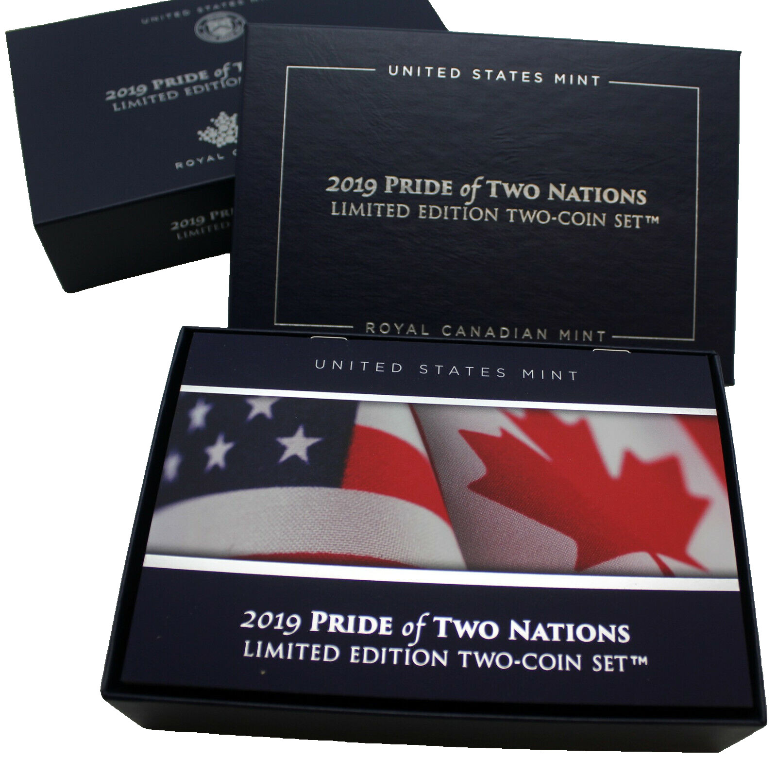 2019 Pride of Two Nations Silver American Eagle & Maple Enhanced Reverse Proof