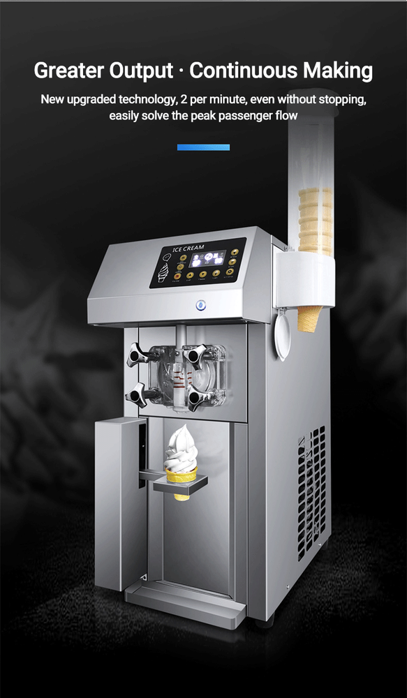Automatic Fruit Yogurt Soft Ice Cream Machine Ice Cream Making Machine 1 Flavor