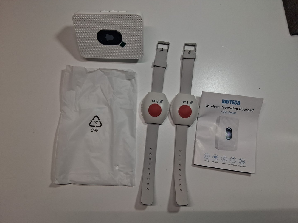 daytech wireless caregiver pager wrist call button