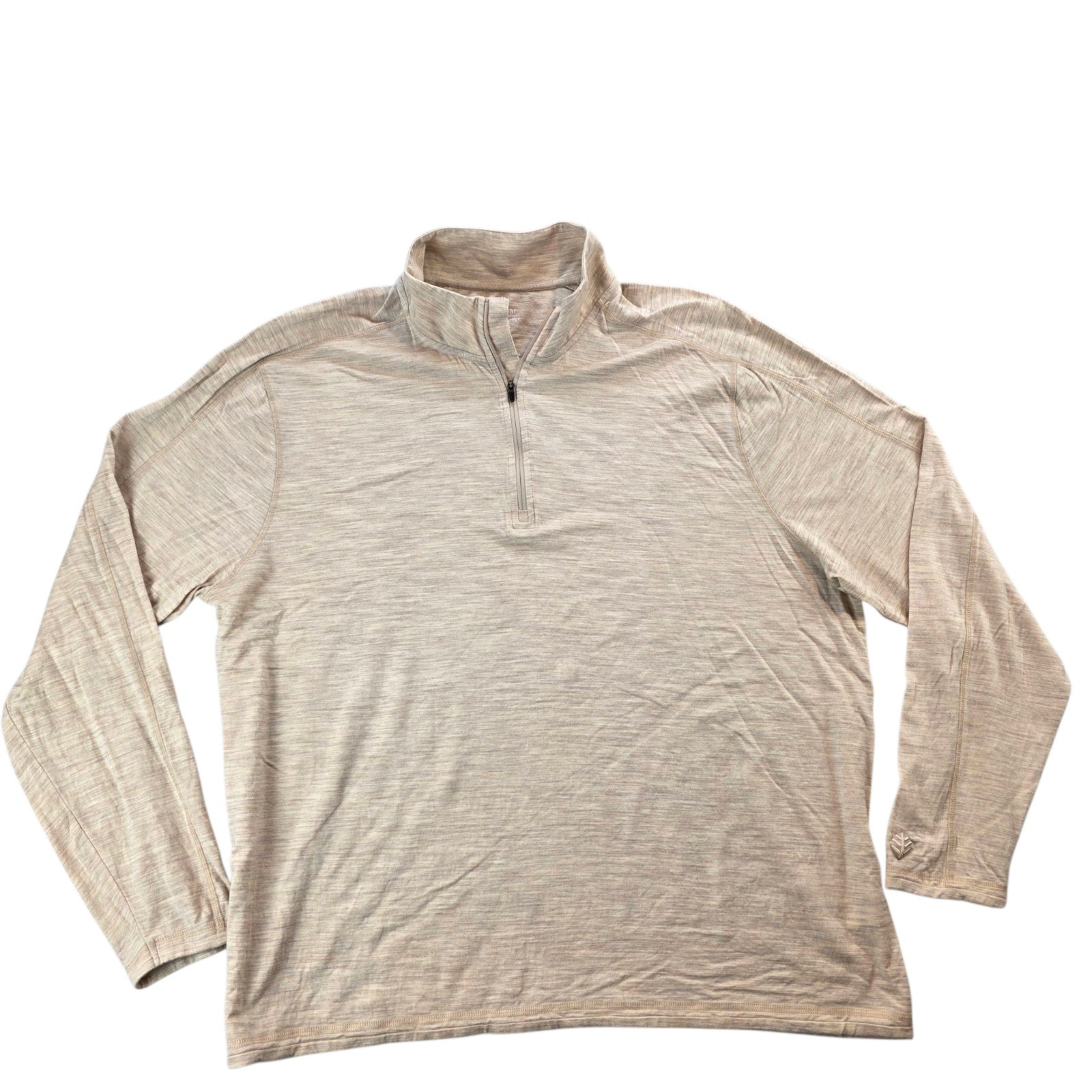 Coolibar XXL Helm Merino SUNTECT Quarter Zip Pullover UPF 50+ Sun Protection