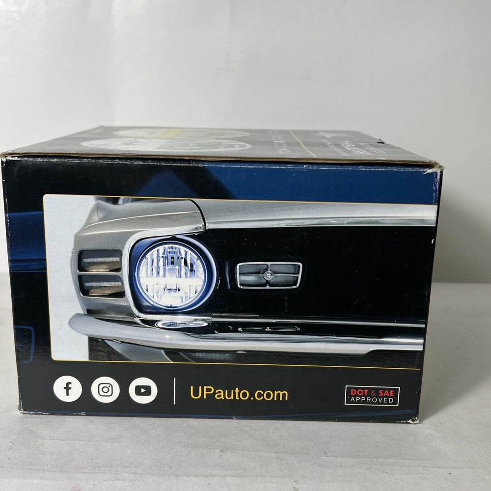 7” High Power LED Headlight w/ White LED Single Function Light Bar OPEN BOX