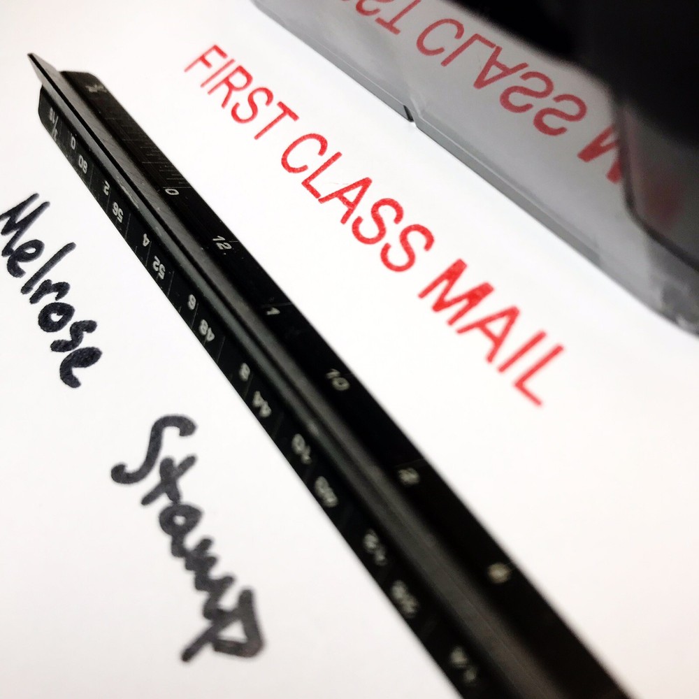 First Class Mail Self Inking Rubber Stamp Red Ink Ideal 4913