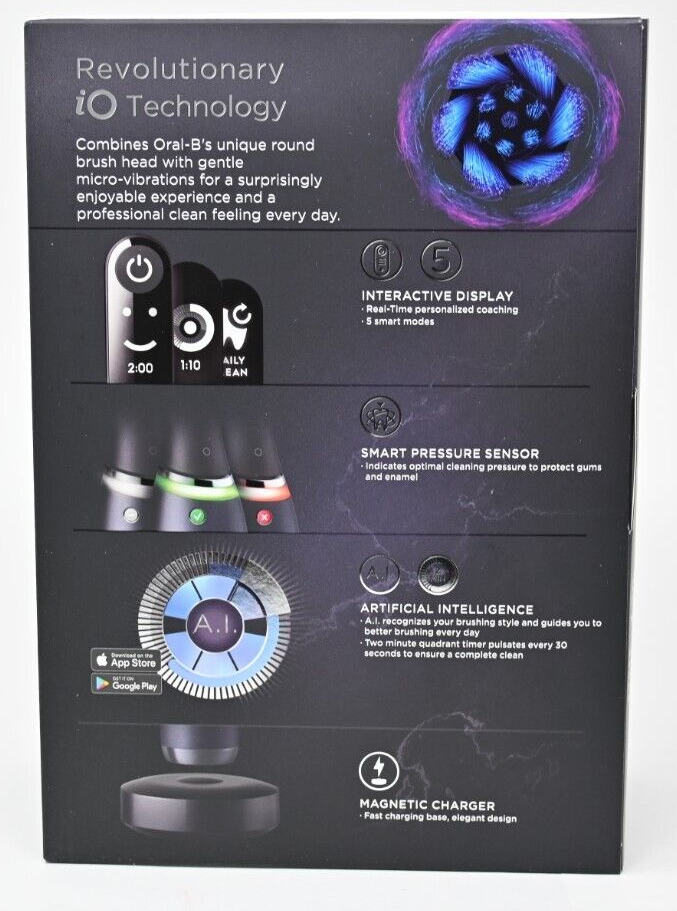 Oral-B iO Series 7 Connected Electric Toothbrush Onyx Black