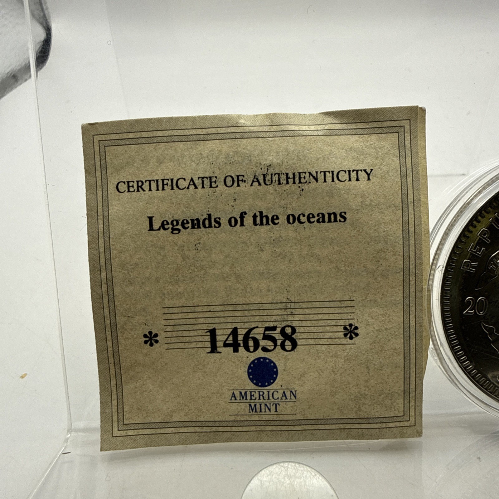 2000 REPUBLIC OF LIBERIA 5 DOLLARS Legends Of The Oceans Titanic 14658 American