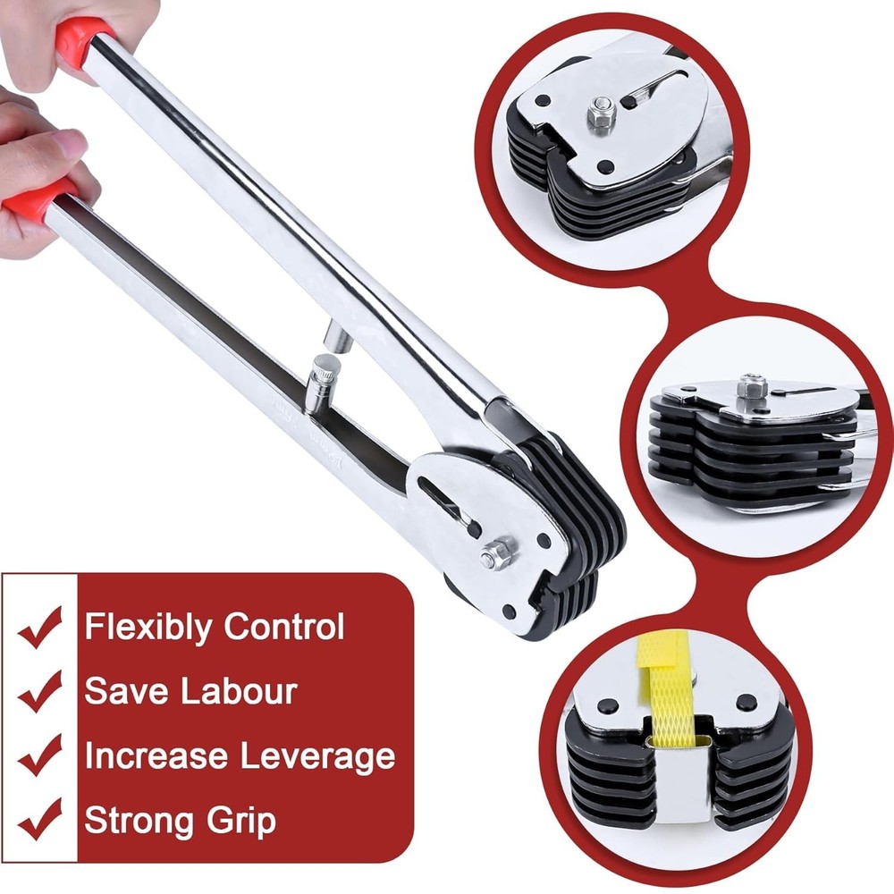 Versatile Strapping Kit - 3500FT Polypropylene for Pallets, Cargo, and Logistics