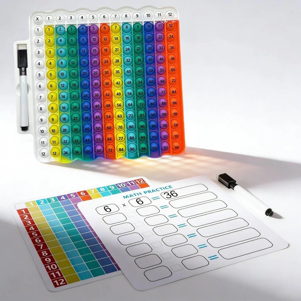 Multiplication Table Game Learning Toy Pop Multiplication Flash Cards 3rd Grade