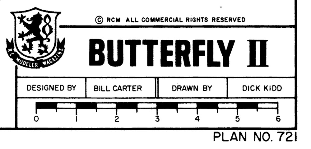 BUTTERFLY II PLAN + Construction Article to Build RCM 100” RC Trainer