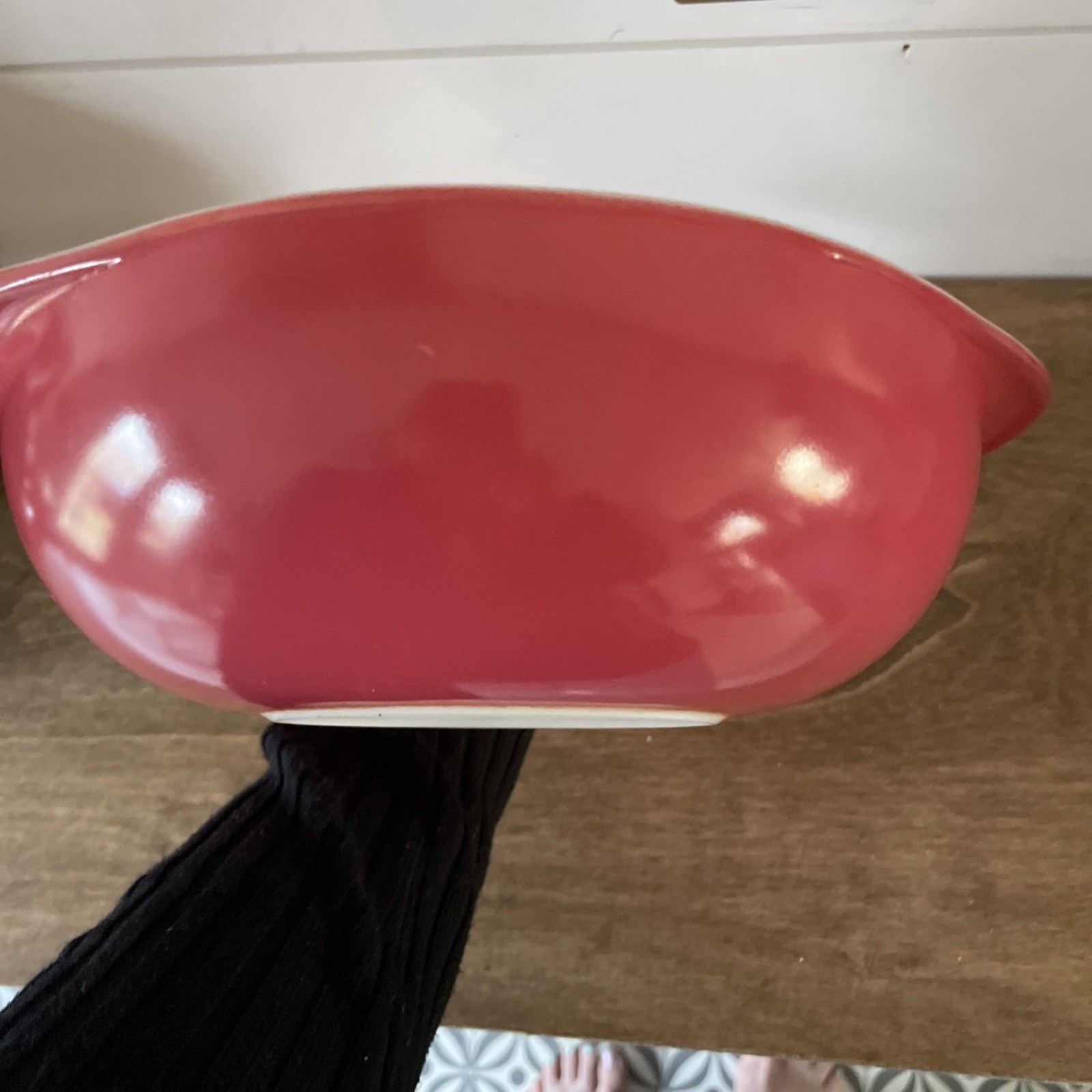 Vintage Pyrex Red #024 2 QT Bowl Casserole 9" NO LID
