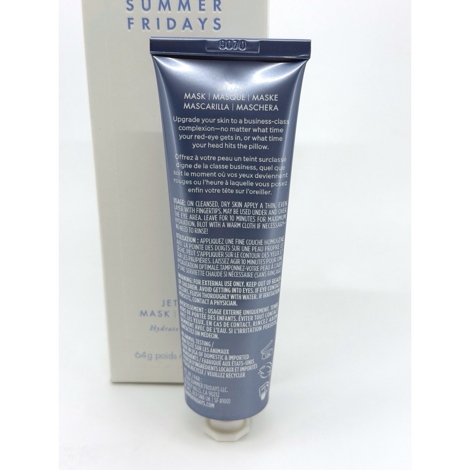 Summer Fridays Jet Lag Mask 2.25 oz Hydrating Face Mask New in Box Older Package