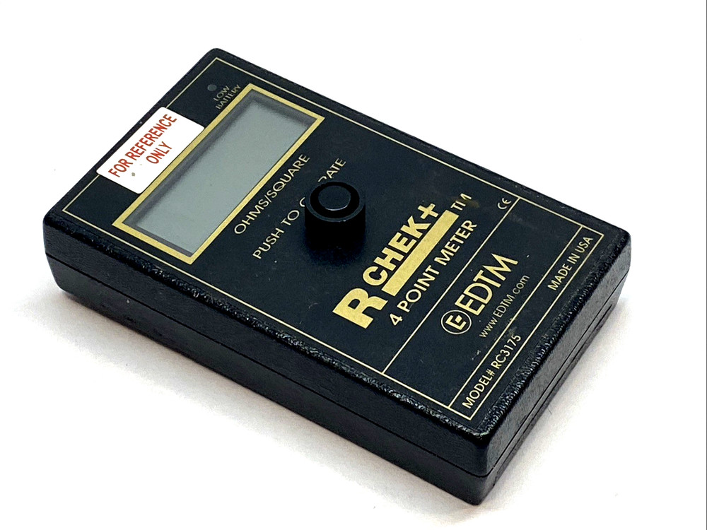 EDTM RC3175 R-Chek+ Surface Resistivity 4 Point Meter MISSING CONTACT PROBE