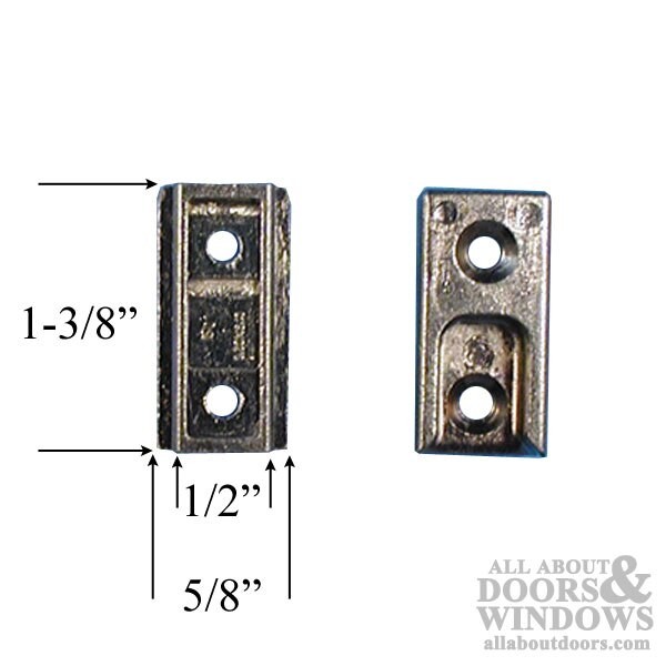 G-U Die Cast Lock Plate Roller Version 5mm 1/2" Thick