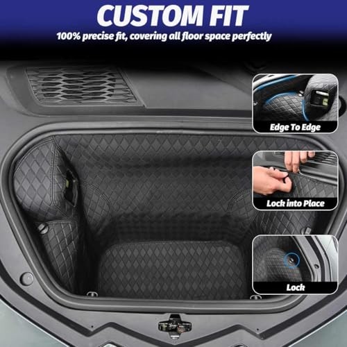 Binding Carpeted Full Cover Mat,Integrated All Front Trunk Cargo Mat Liners
