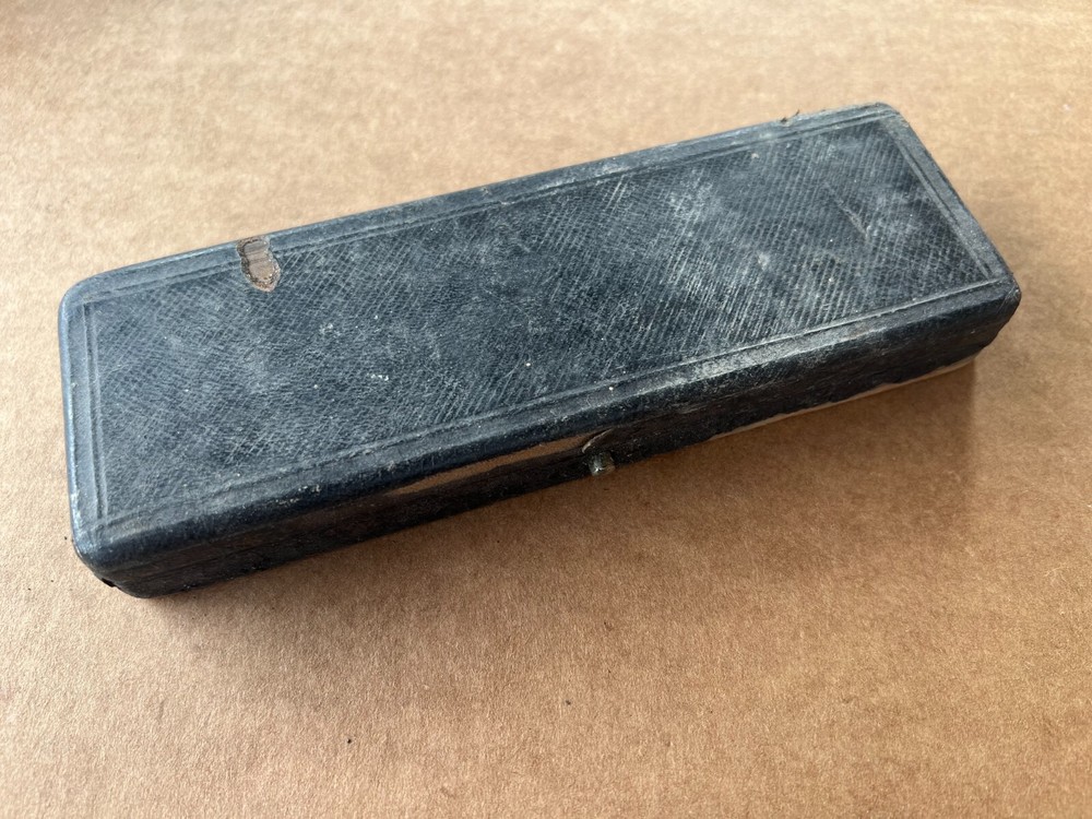Antique Sharpening Stone Hone for Straight Razor BARBER EMPTY BOX