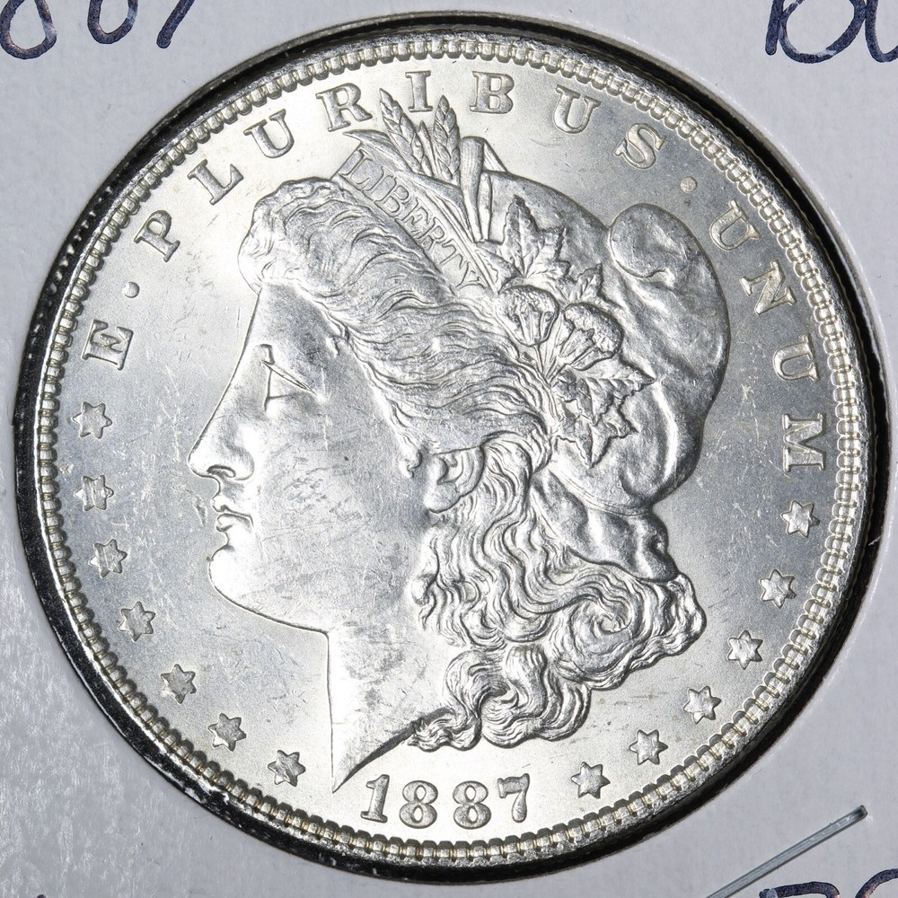 1887 Morgan Silver Dollar BU *UNCIRCULATED* MS E218 WEN