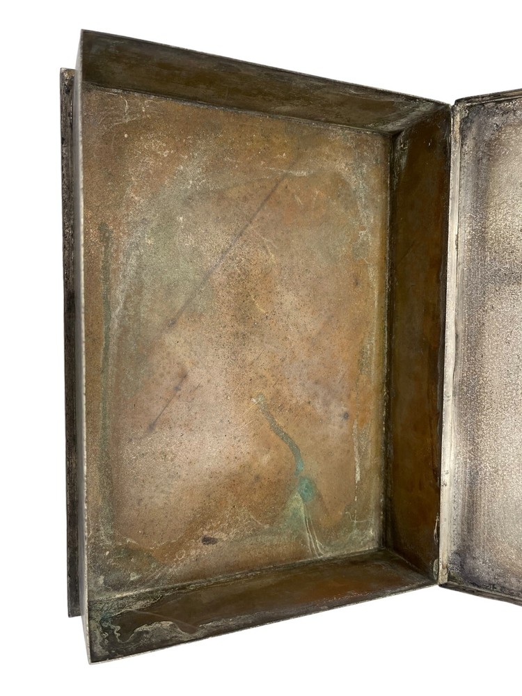 1900's Silvercrest Bronze & Sterling Silver Box