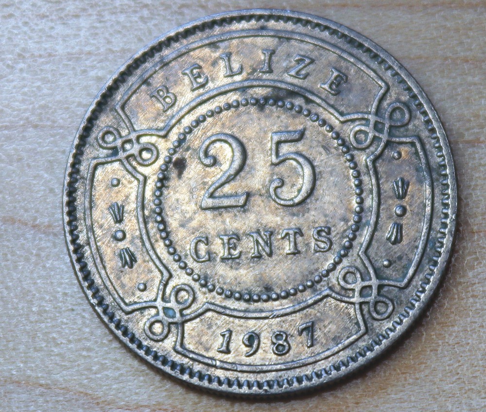 1987 Belize 25 Cents