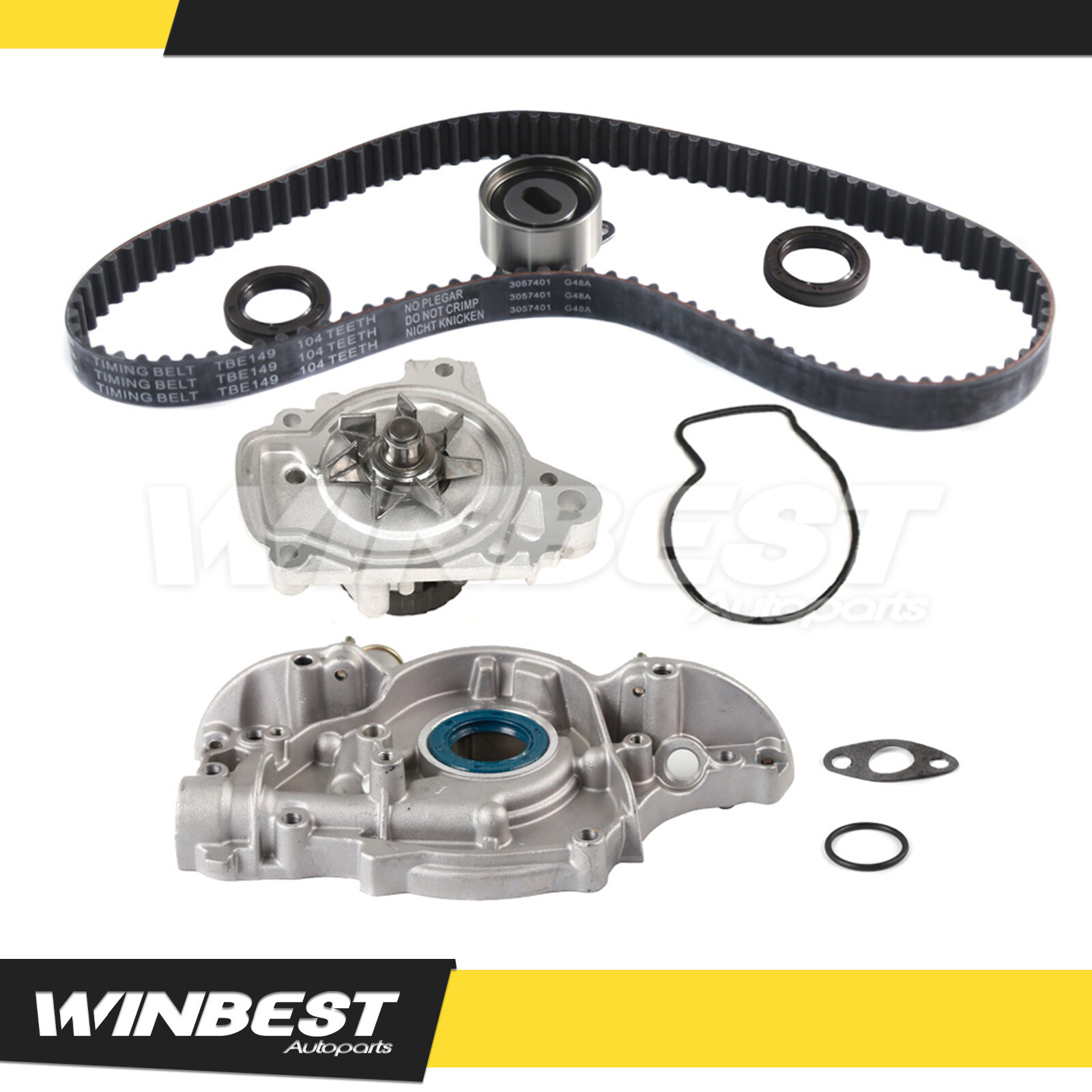 Fit for 96-00 Honda Civic 1.6L SOHC Timing Belt Kit Oil Water Pump New