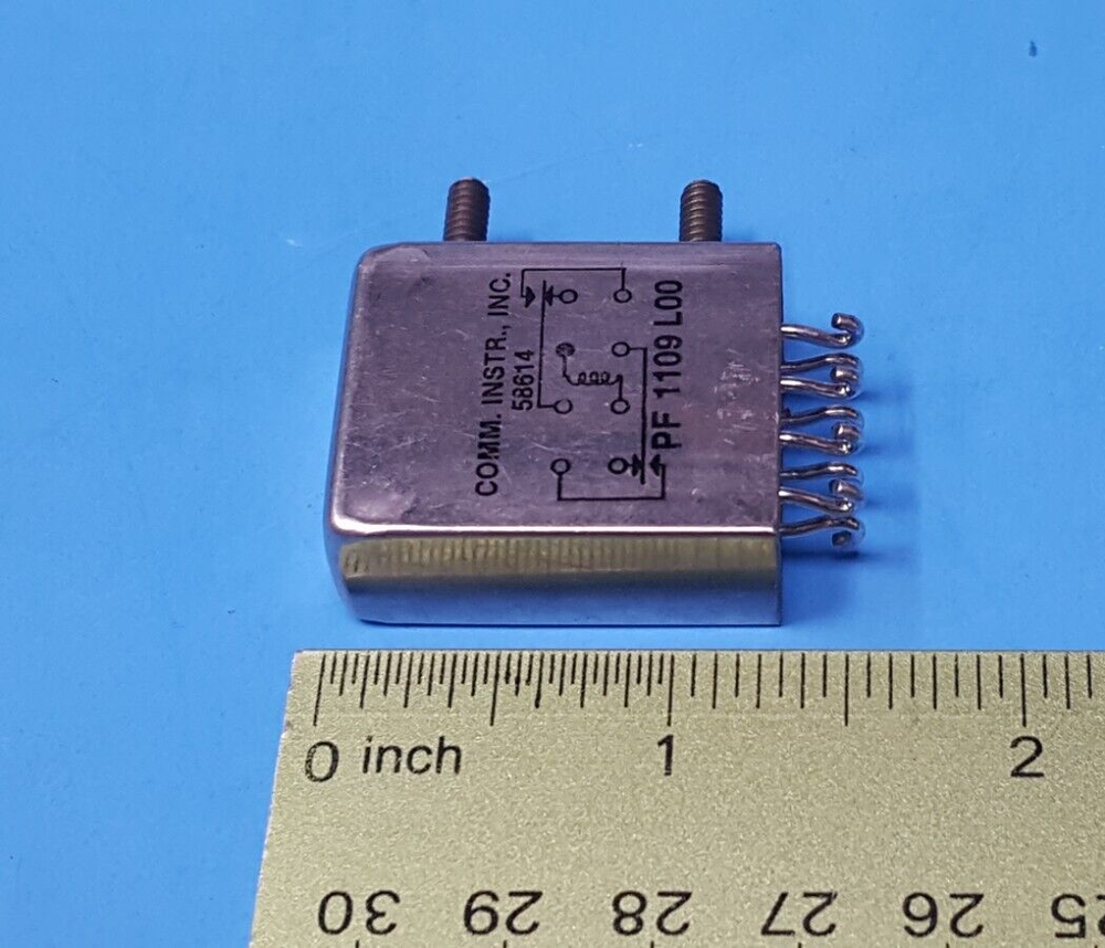 RELAY DPDT, PF1109L00, Communication Instruments / Tyco, Hermetically sealed